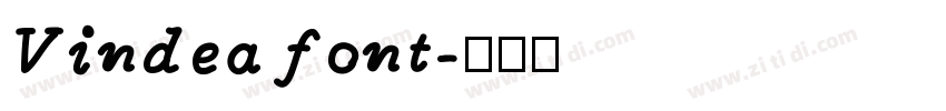 Vindea font字体转换